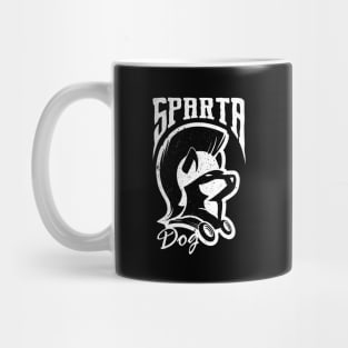 Sparta Dog Drawing Illustration Mug